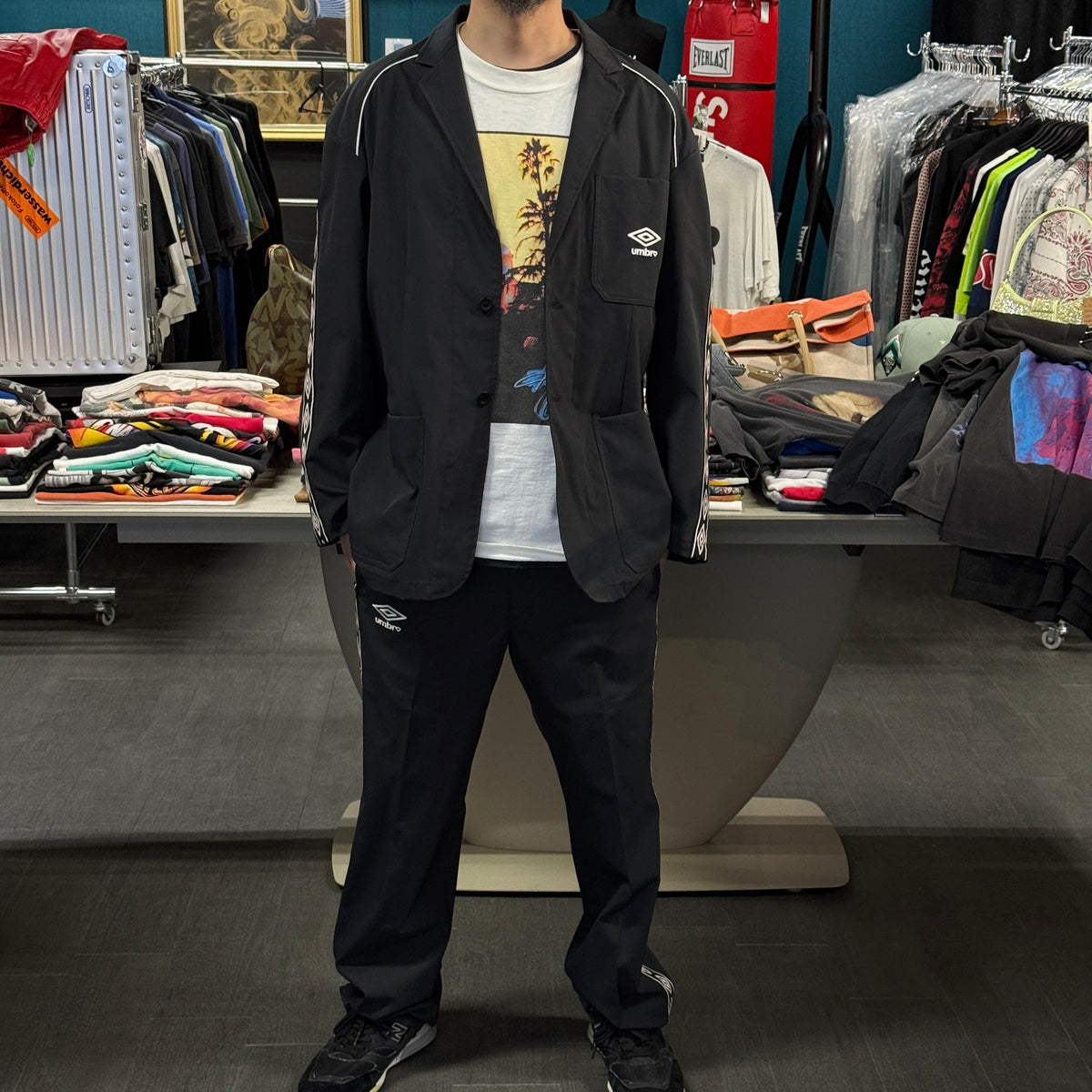 【UMBRO×BASICKS】アンブロ×ベイシックス 23ss ジャガードテープ テーラード ジャケット ブレザー