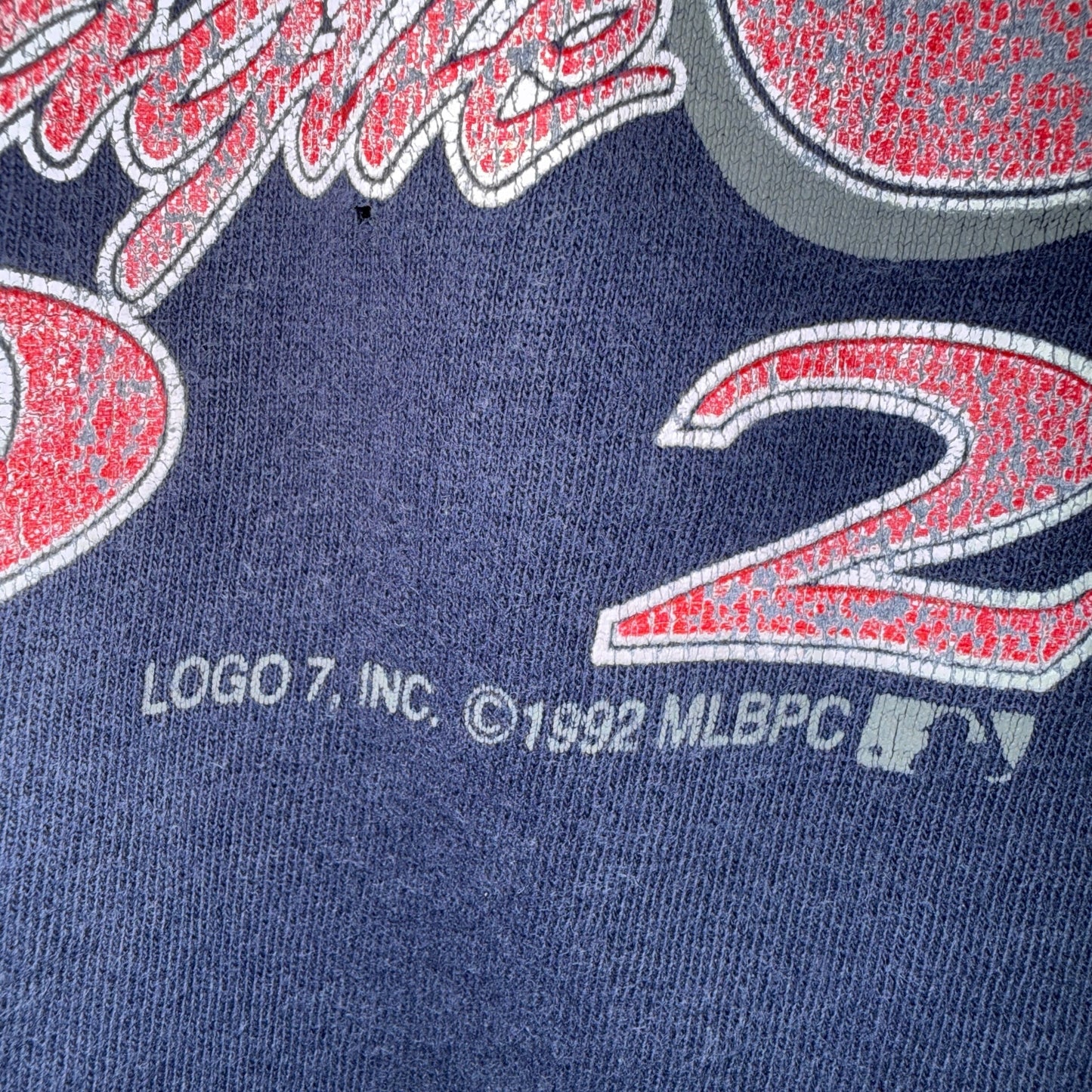【ATLANTA BRAVES】アトランタ・ブレーブス "1992NL Western Division Champions" 90's Vintage Tシャツ