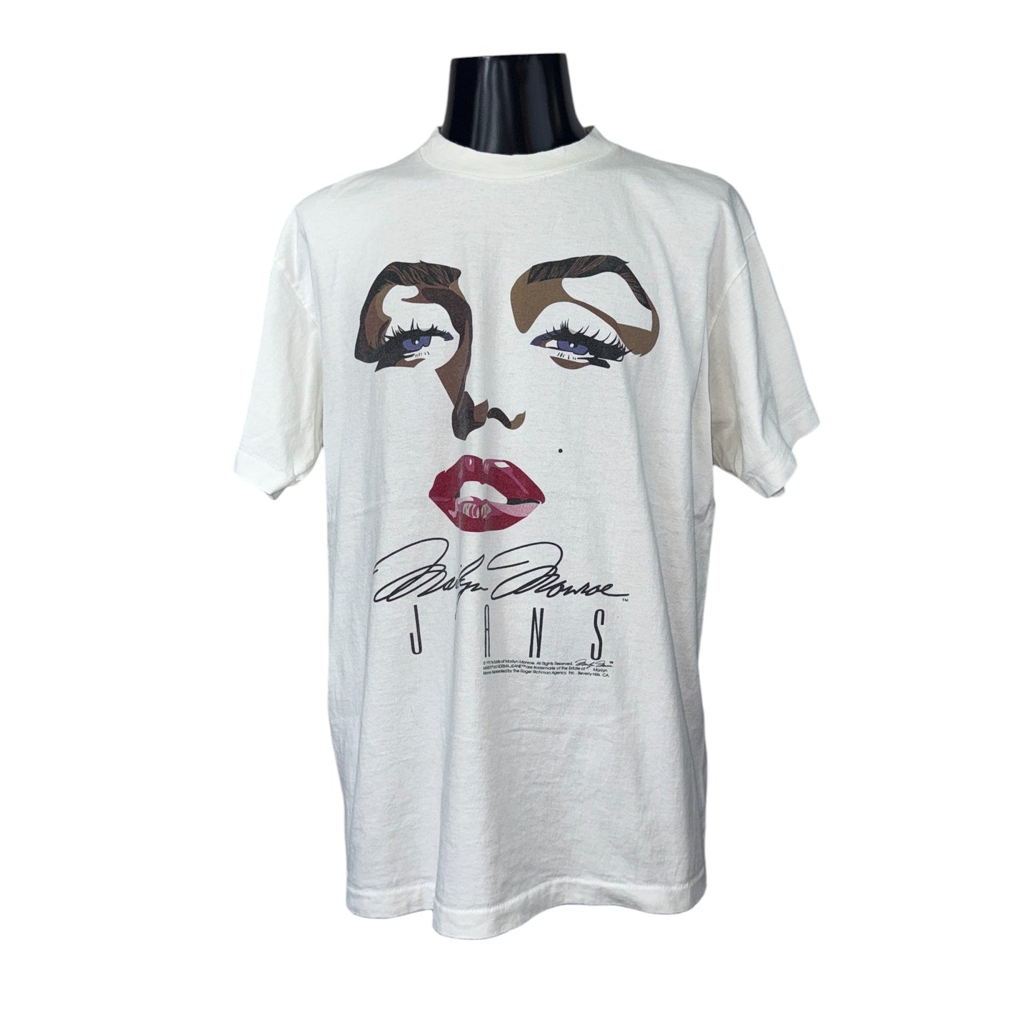 [MARILYN MONROE] Marilyn Monroe "Marilyn Monroe JEANS" 90's Vintage T-shirt XL