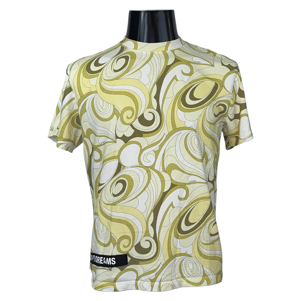【RAF SIMONS】ラフシモンズ 21SS アブストラクトアートプリント Tシャツ S
