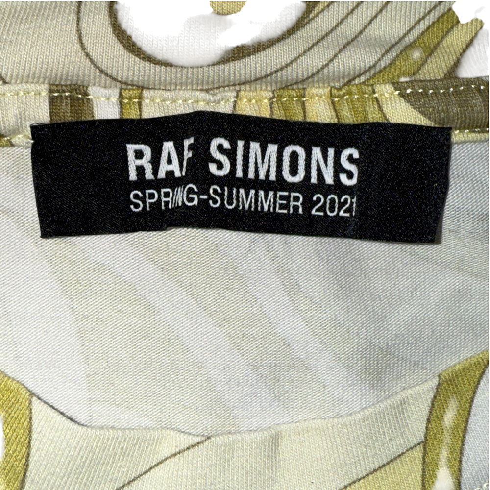 【RAF SIMONS】ラフシモンズ 21SS アブストラクトアートプリント Tシャツ S