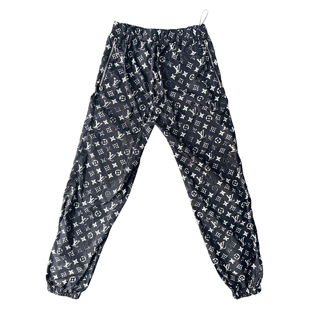 [LOUIS VUITTON] Louis Vuitton Stencil Effect Monogram Jogging Pants Size 34