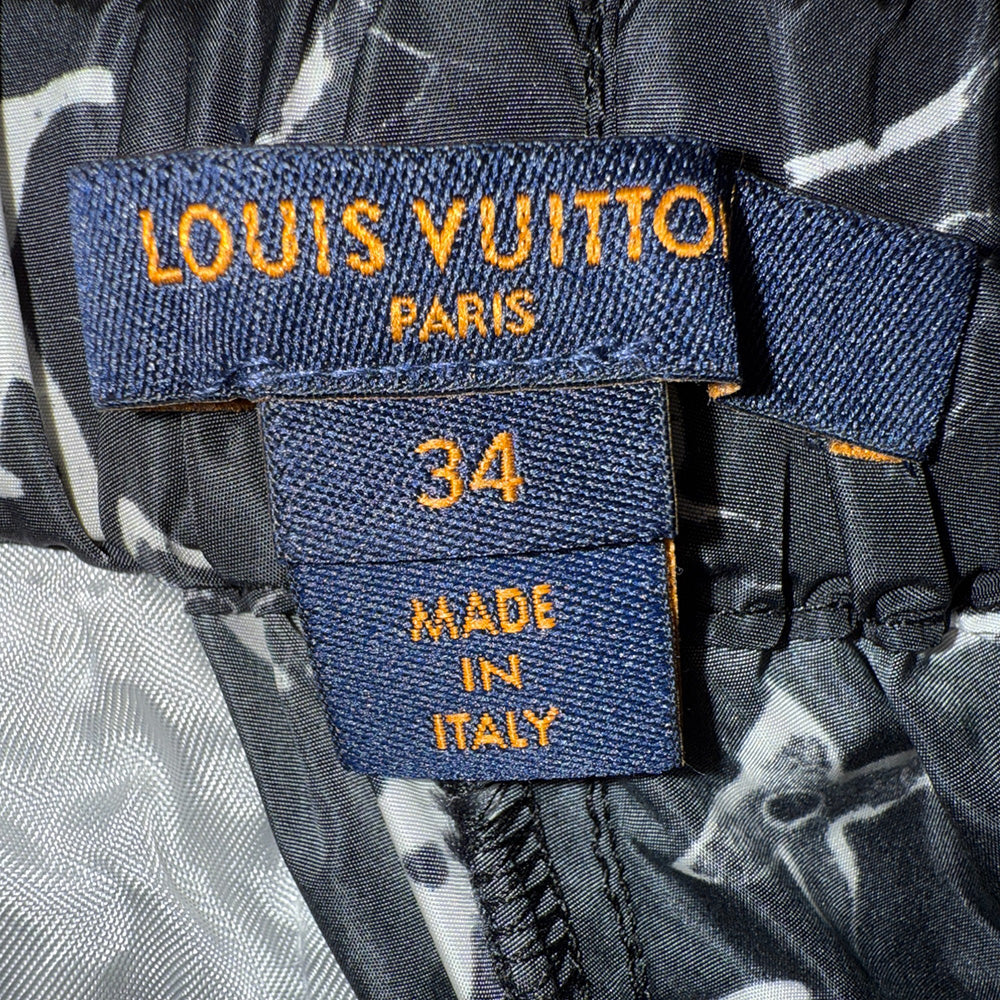 [LOUIS VUITTON] Louis Vuitton Stencil Effect Monogram Jogging Pants Size 34