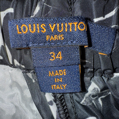[LOUIS VUITTON] Louis Vuitton Stencil Effect Monogram Jogging Pants Size 34