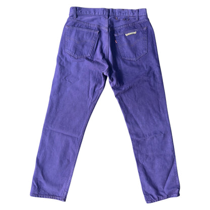 [CHROME HEARTS] Chrome Hearts "CHROME HEARTS x LEVI'S" Cross Ball Button Color Denim Pants Size 32
