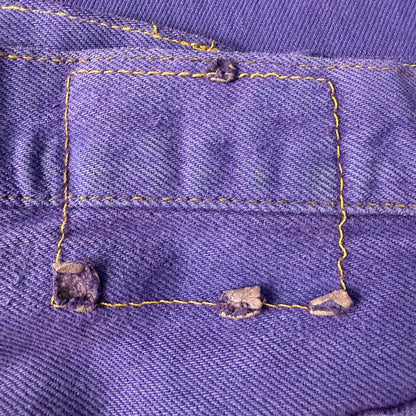 [CHROME HEARTS] Chrome Hearts "CHROME HEARTS x LEVI'S" Cross Ball Button Color Denim Pants Size 32