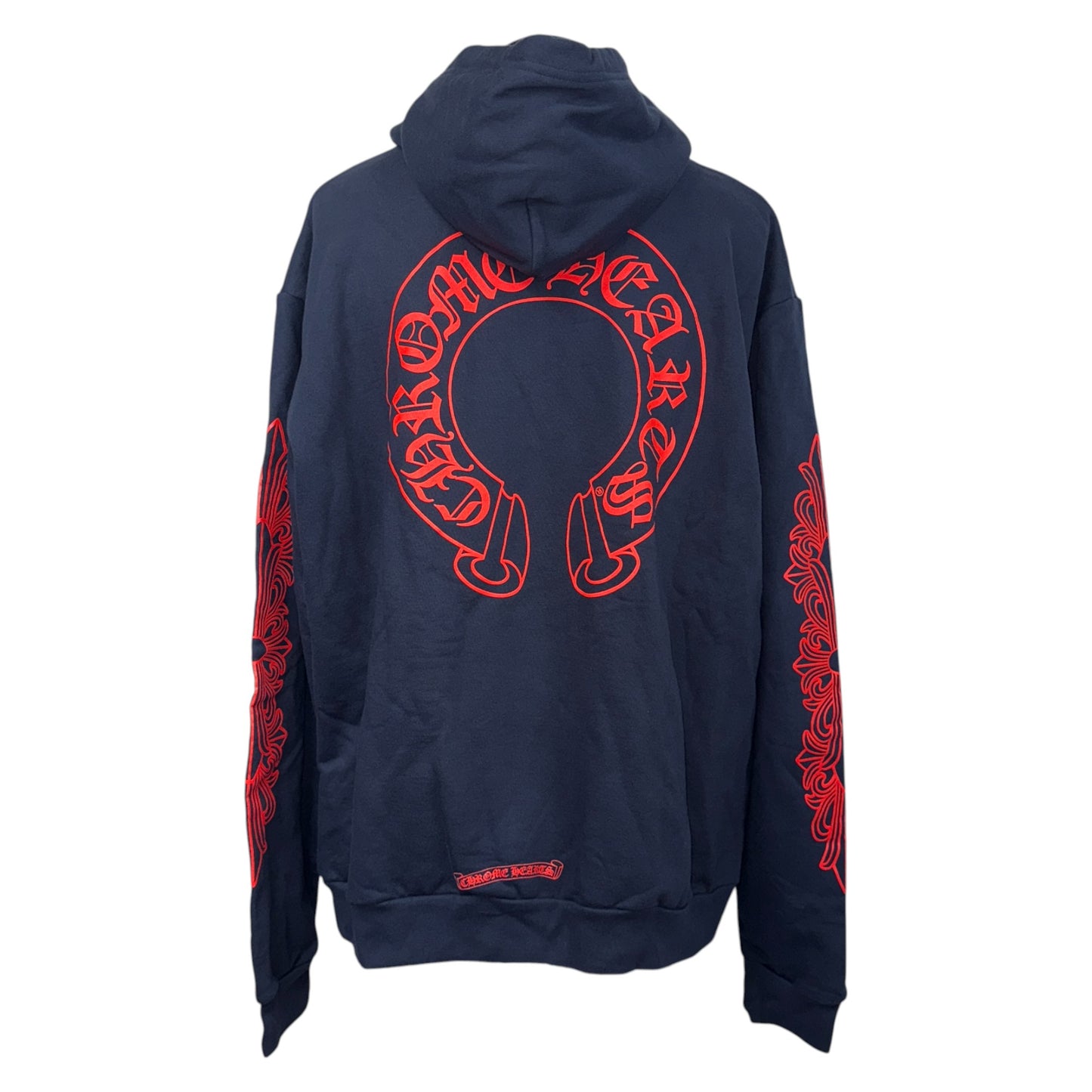 [CHROME HEARTS] Chrome Hearts Horseshoe Floral Cross Hoodie, Size L