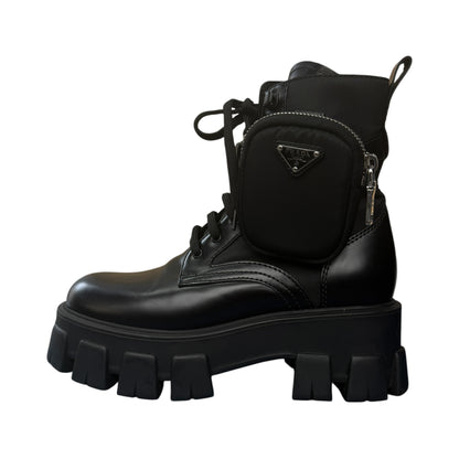 【PRADA】プラダ モノリス ポーチ付 ブーツ