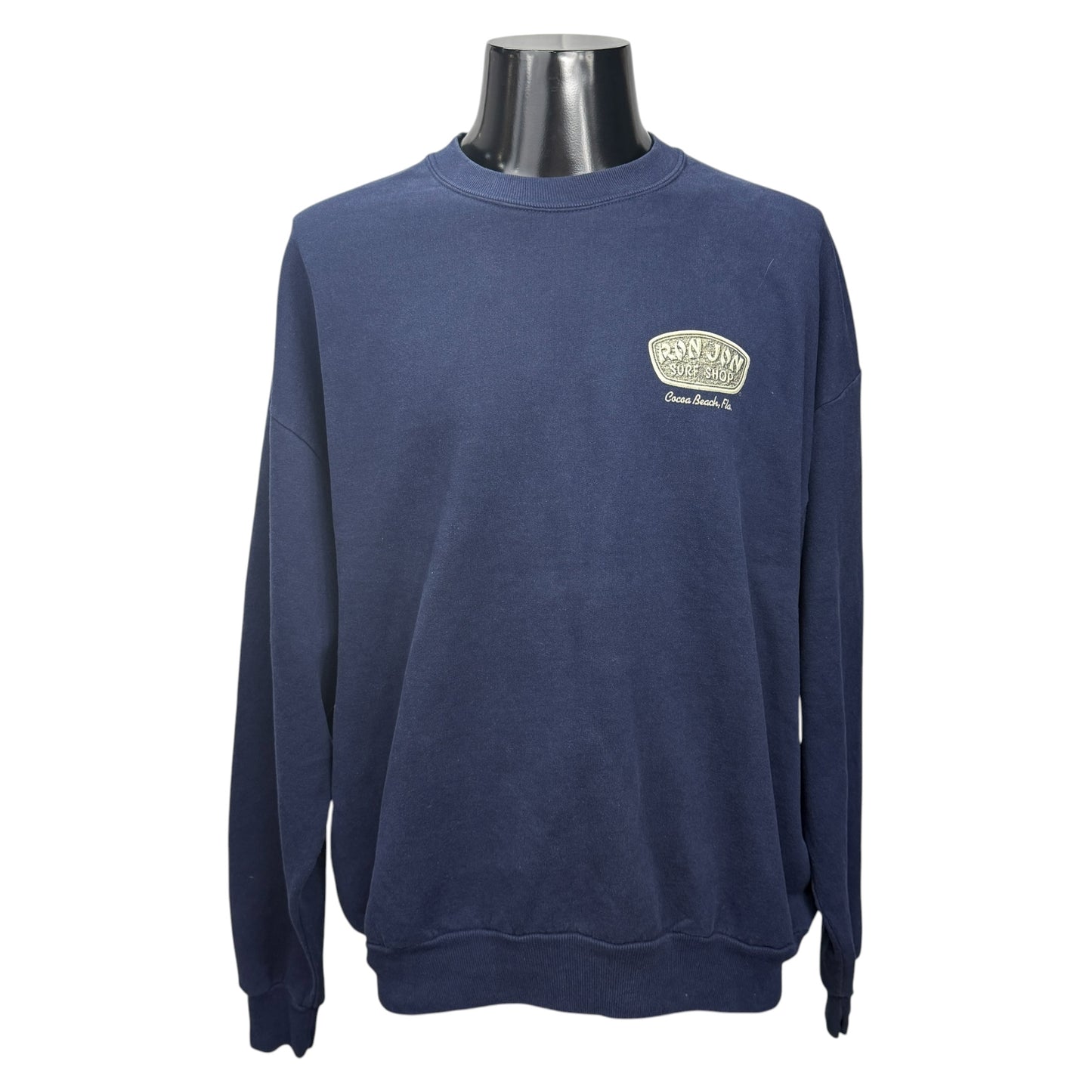 【RON JON SURF SHOP】ロン・ジョン・サーフショップ "ONE OF A KIND" 袖プリント入りトレーナー