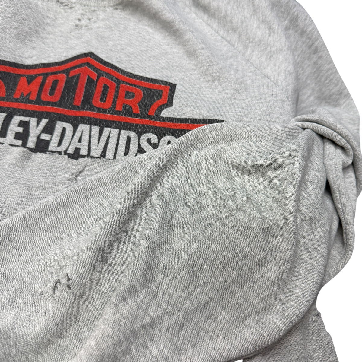 【HARLEY-DAVIDSON】ハーレーダビッドソン "BAR & SHIELD LOGO DISTRESSED" Vintageスウェット