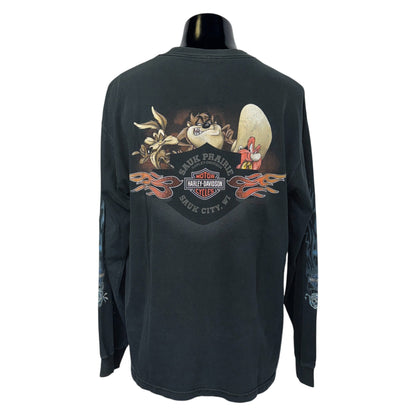 【HARLEY DAVIDSON× Looney Tunes】ハーレーダビットソン ×   ルーニー・テューンズ　ロングTシャツ L