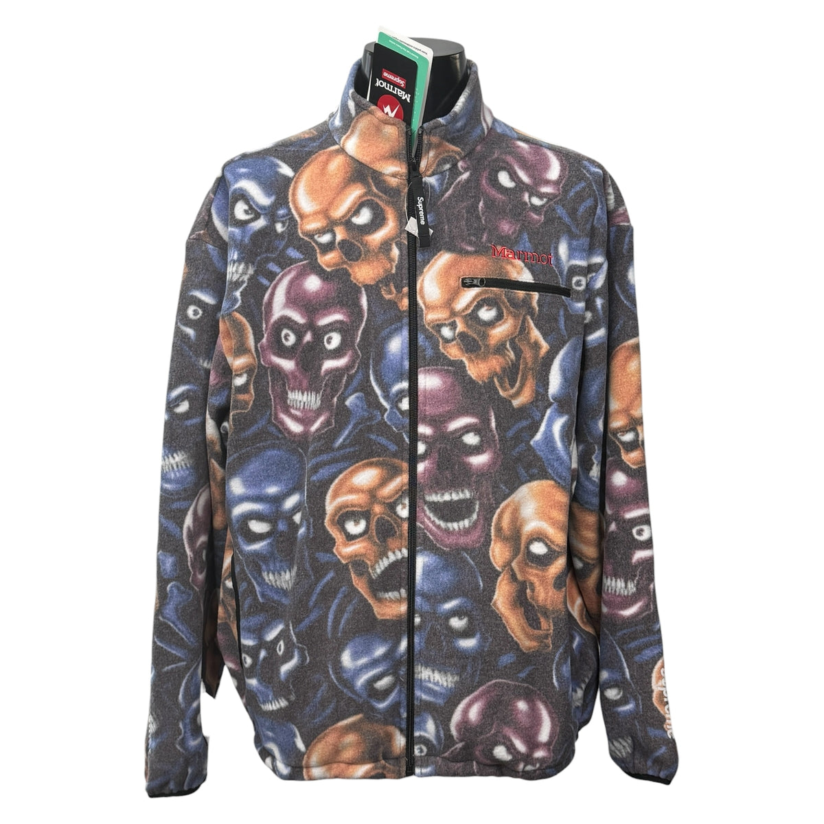 【SUPREME × MARMOT】シュプリーム × マーモット "LIQUID BLUE SKULL FLEECE" 25AW フリースジャケット