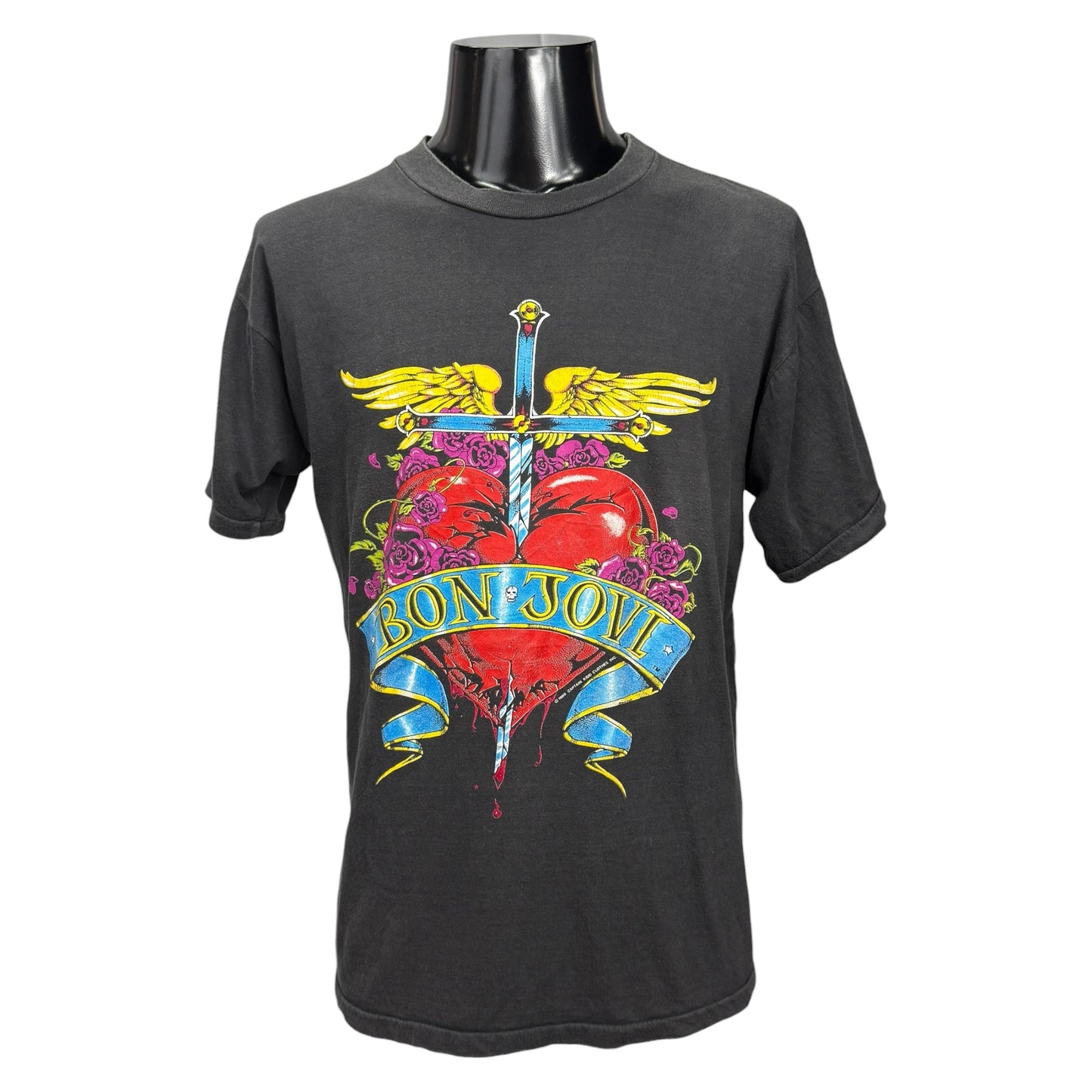 【BON JOVI】ボンジョヴィ "NEW JERSEY SYNDICATE" "WORLD TOUR 1989" 80's Vintage Tシャツ