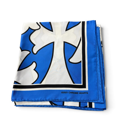 【CHROME HEARTS】クロムハーツ "CEMETERY CROSS PRINT" 20's シルクスカーフ