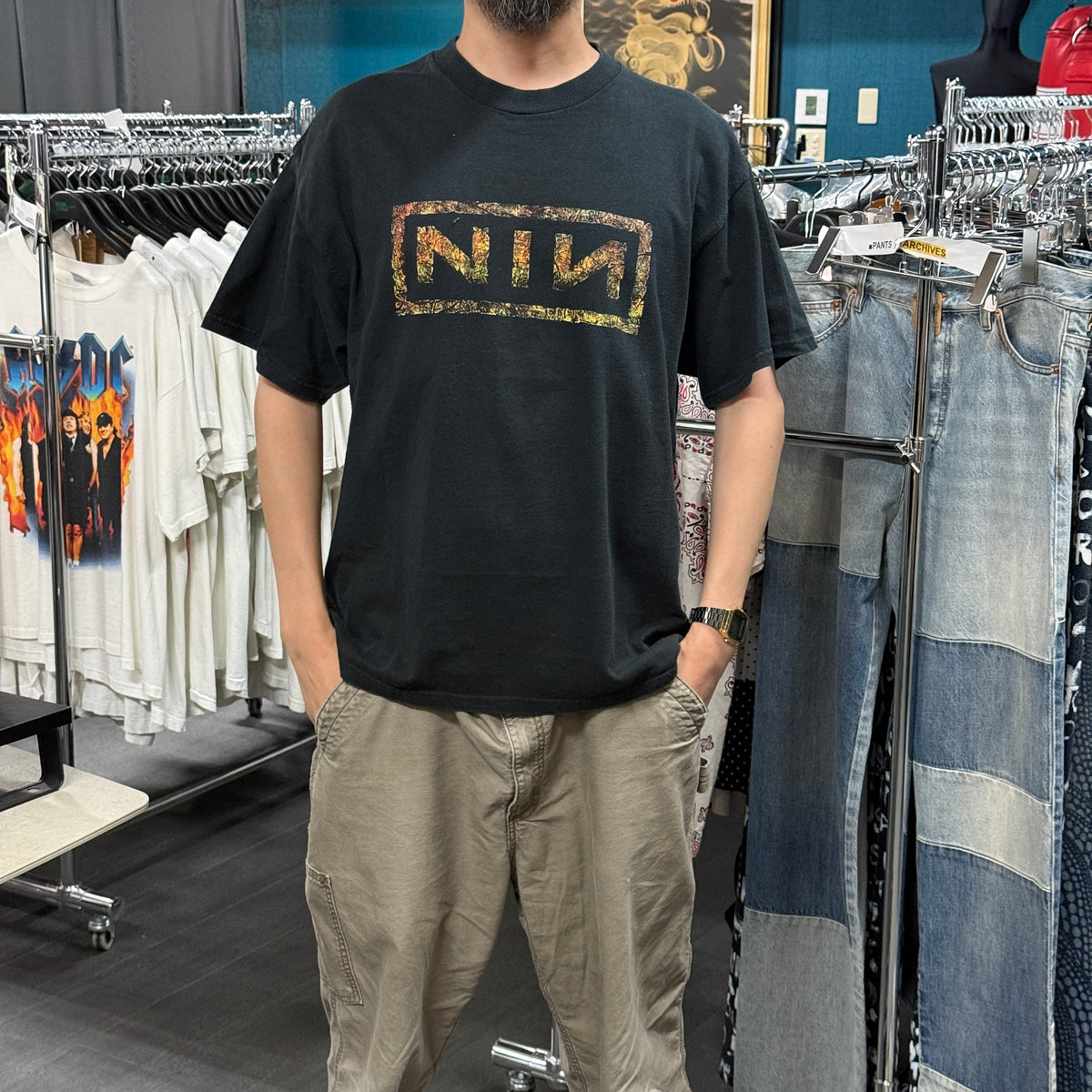 【NINE INCH NAILS】ナイン・インチ・ネイルズ "WITH TEETH CLUB TOUR" 00's Vintage Tシャツ