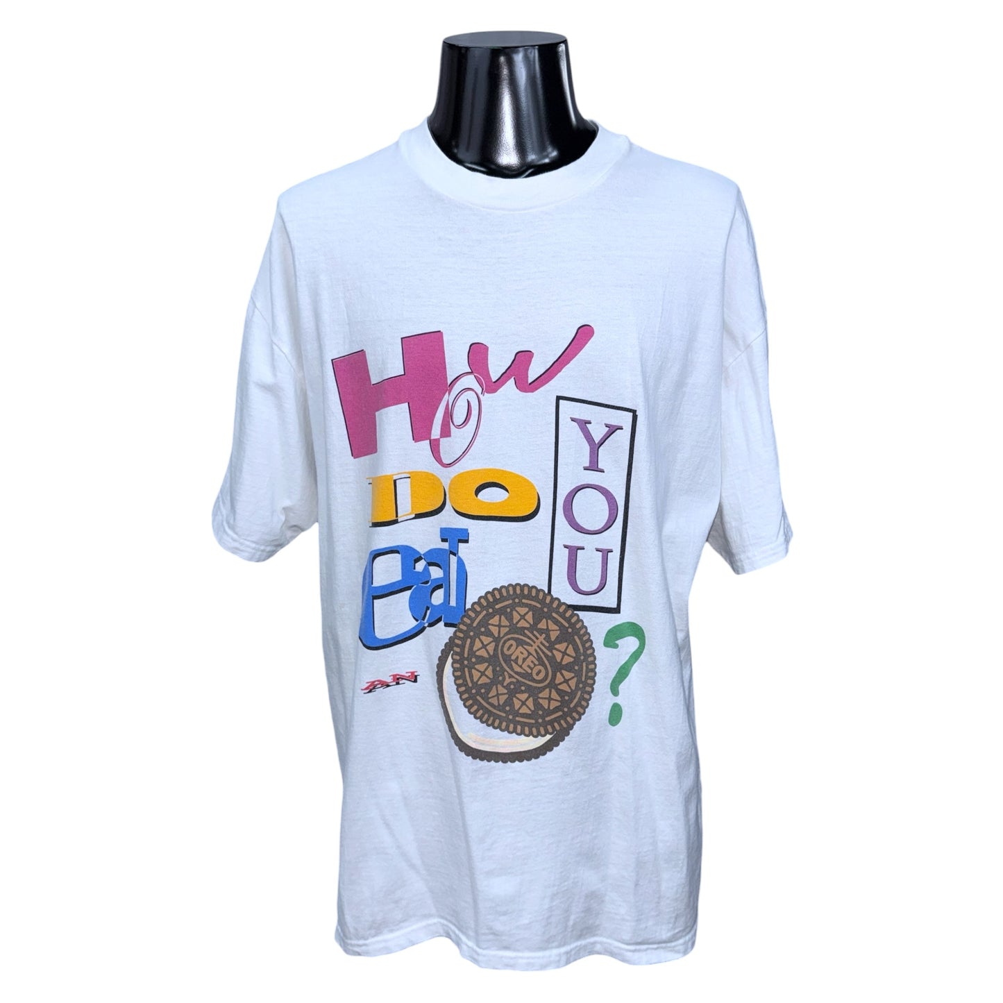 【OREO】オレオ "How Do YOU Eat?" 90s 企業 Tシャツ