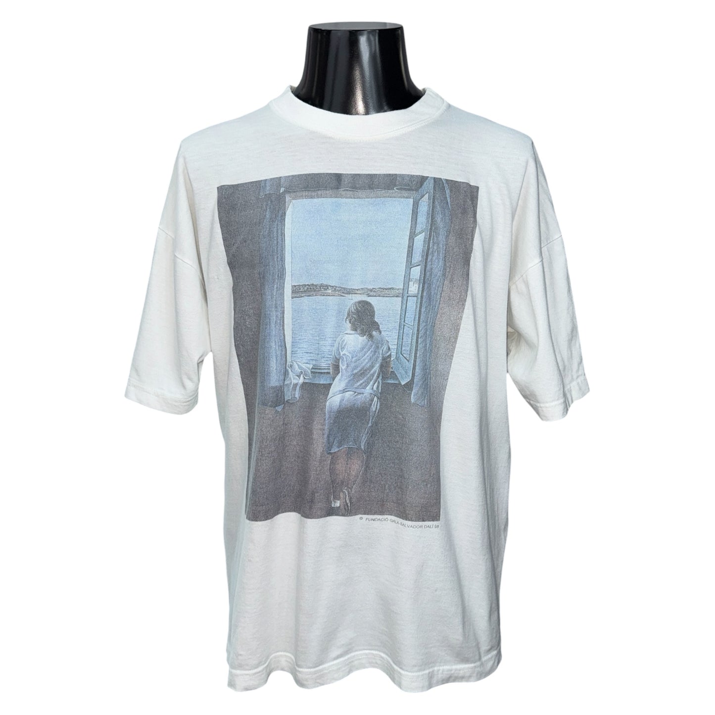 【SALVADOR DALI】サルバドール・ダリ "窓辺の女" 90's Vintage アートTシャツ