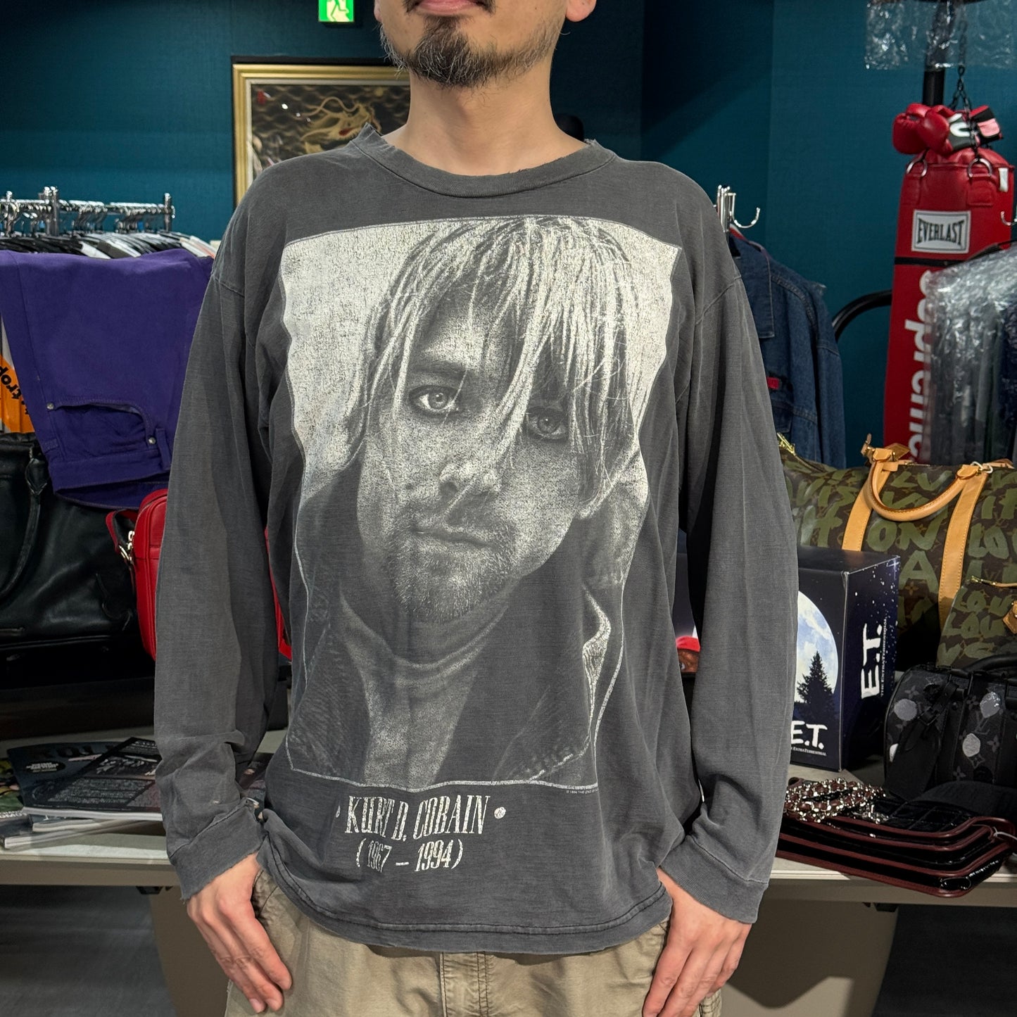 【NIRVANA】ニルヴァーナ "KURT COBAIN 1967-1994" 90's Vintage ロンT