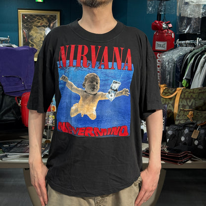 【NIRVANA】ニルヴァーナ NEVERMIND ユーロ 90's P-lot Vintage Tシャツ