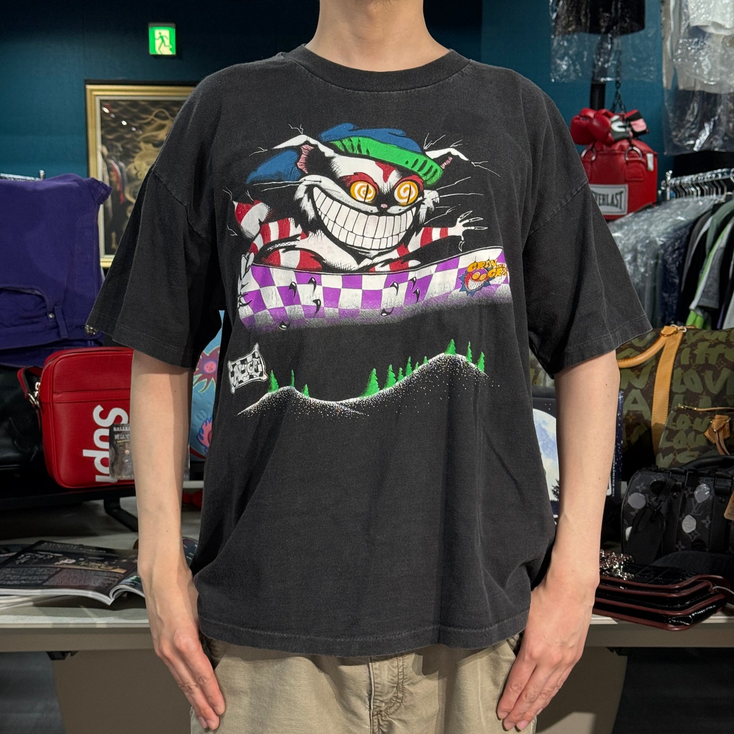 【ALICE IN WONDERLAND】アリスインワンダーランド チェシャ猫 90s Vintage Tシャツ