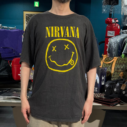 【NIRVANA】ニルヴァーナ "SMILE" USA製 Y2K Vintage Tシャツ