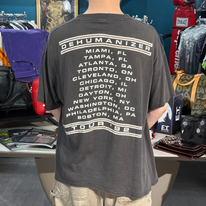 【BLACK SABBATH】ブラック・サバス "DEHUMANAZER TOUR'92" 1992コピーライト 90s Vintage Tシャツ