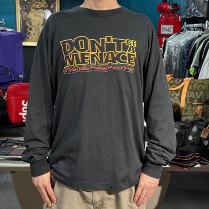 【DON'T BE A MENACE】ドント・ビー・ア・メナス "THE SOUNDTRACK" 1995コピーライト 90's Vintage MovieロングスリーブTシャツ