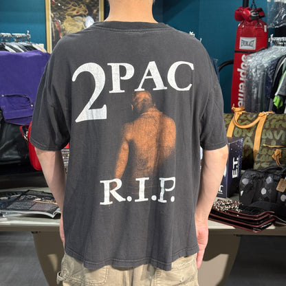 【2PAC】トゥーパック "ALL EYEZ ON ME / R.I.P." 90's Vintage 追悼Tシャツ