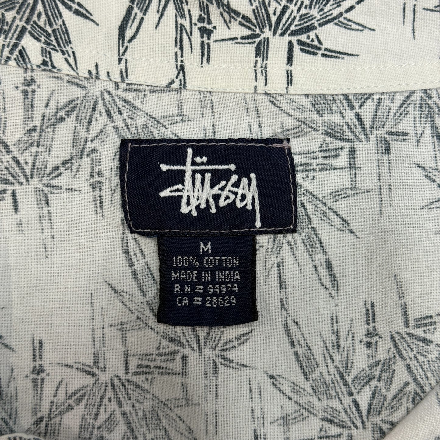 【STUSSY】ステューシー 90's / OLDSTUSSY / ワークシャツ / サイズM / Japanese pattern