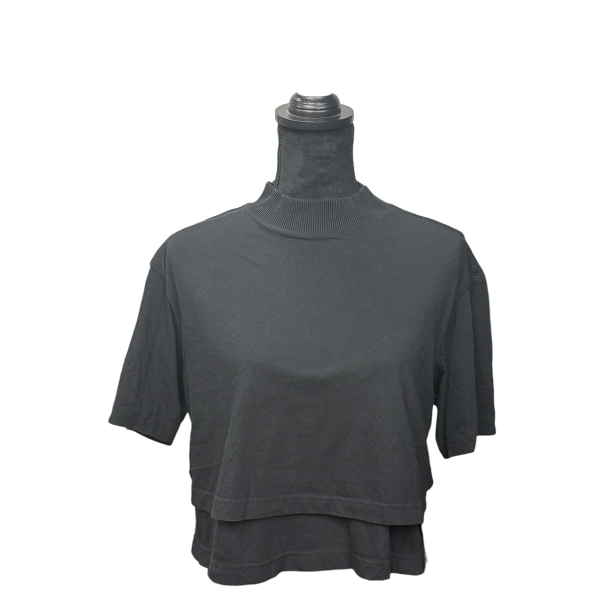 【Y-3】ワイスリー "STACKED LOGO LAYERED MOCK NECK" Tシャツ