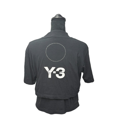 【Y-3】ワイスリー "STACKED LOGO LAYERED MOCK NECK" Tシャツ