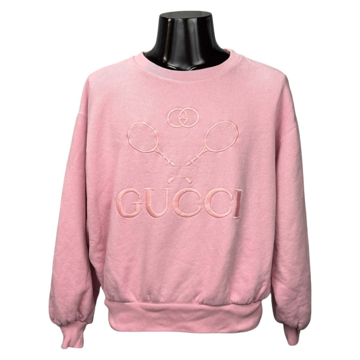 【GUCCI】グッチ "TENNIS EMBROIDERED" スウェット