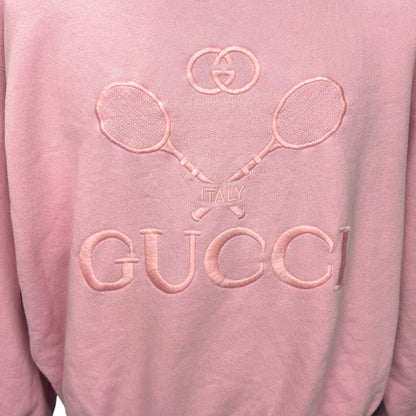 【GUCCI】グッチ "TENNIS EMBROIDERED" スウェット