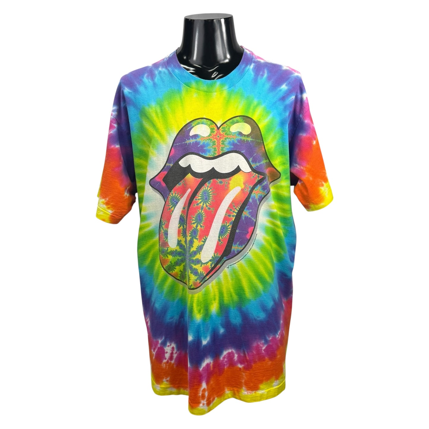 【THE ROLLING STONES】ザ・ローリング ストーンズ "LIPS & TONGUE TIE-DYE"  LIQUID BLUEタ 90's Vintage Tシャツ
