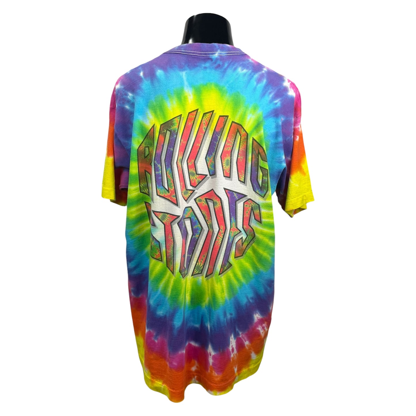 【THE ROLLING STONES】ザ・ローリング ストーンズ "LIPS & TONGUE TIE-DYE"  LIQUID BLUEタ 90's Vintage Tシャツ