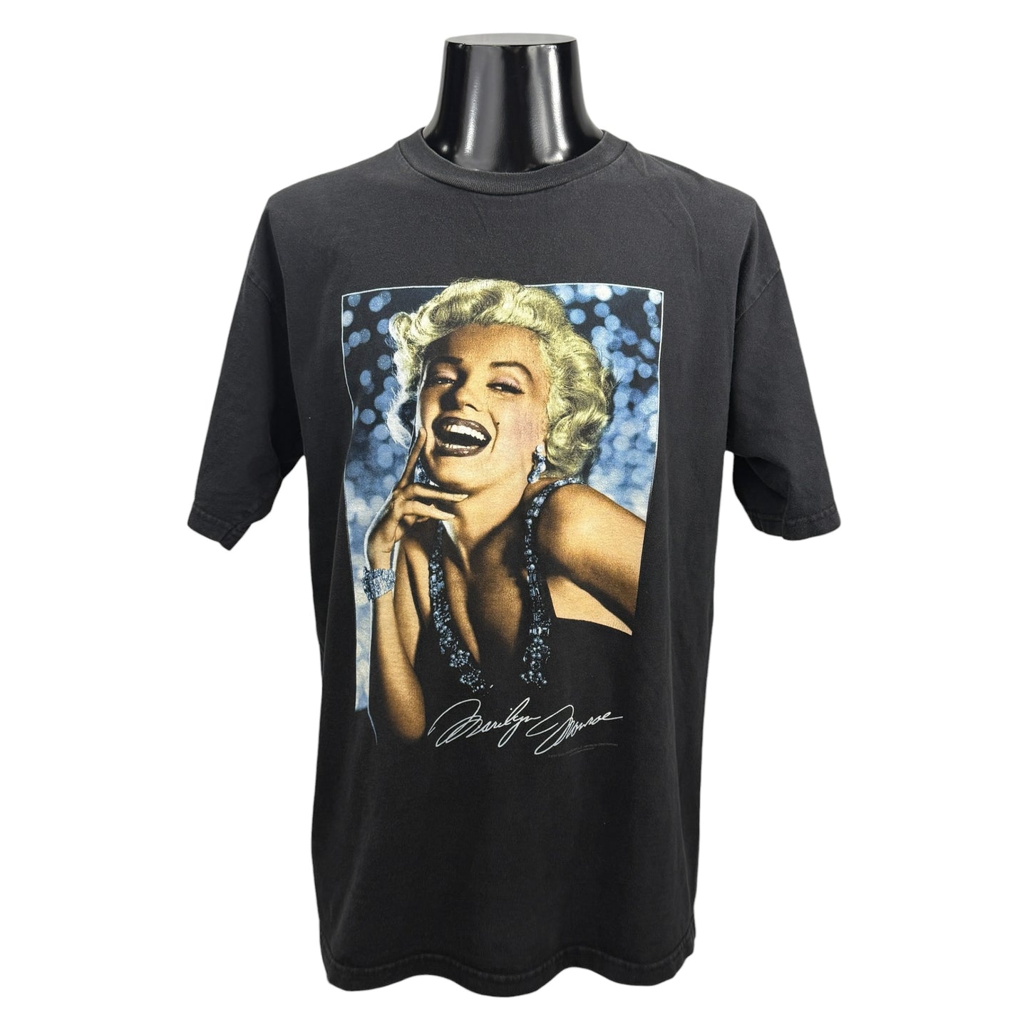 【MARILYN MONROE】マリリンモンロー "サイングラフィック" cygnusタグ 00's Vintage Tシャツ