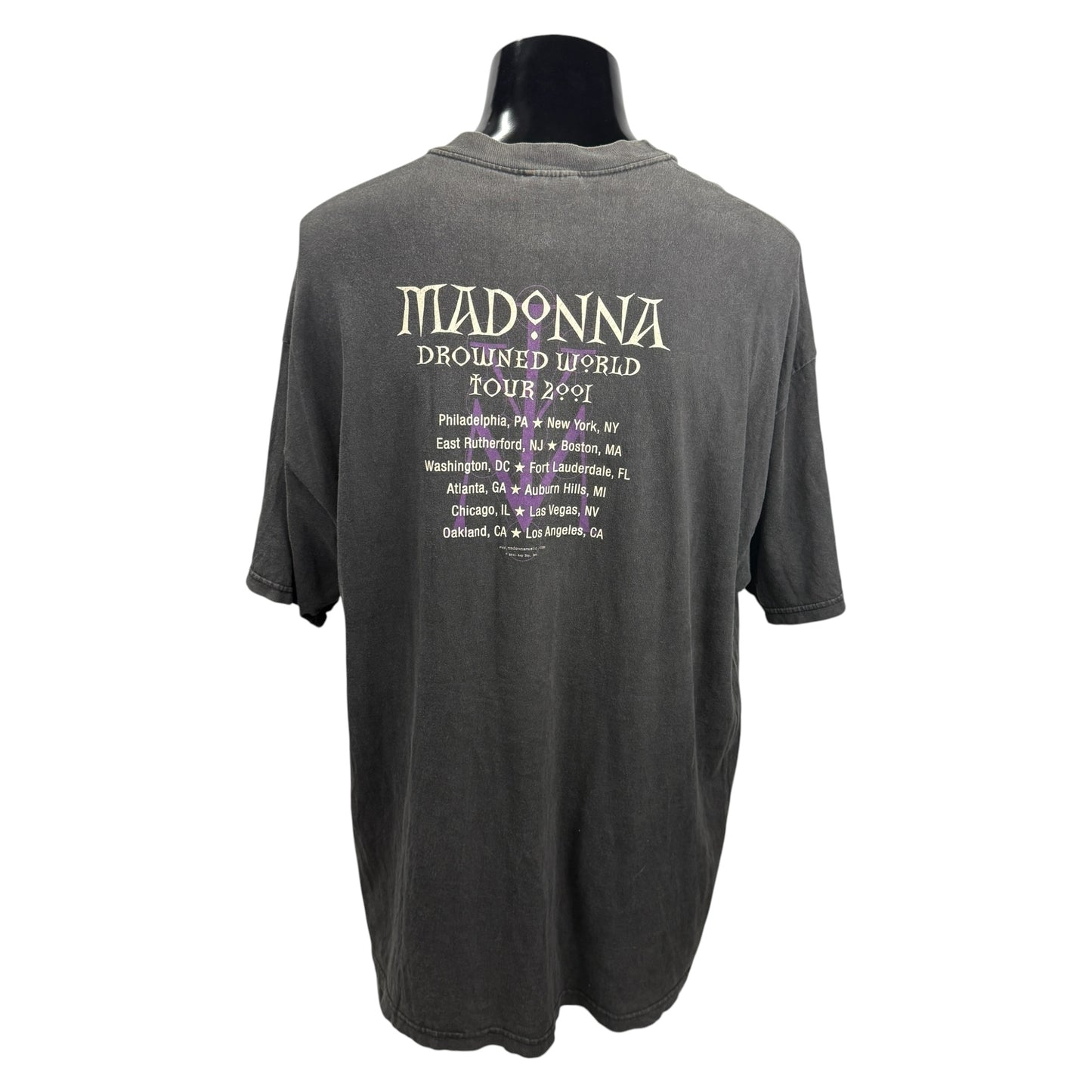 【MADONNA】マドンナ “DROWNED WORLD TOUR 2001” Vintage Tシャツ
