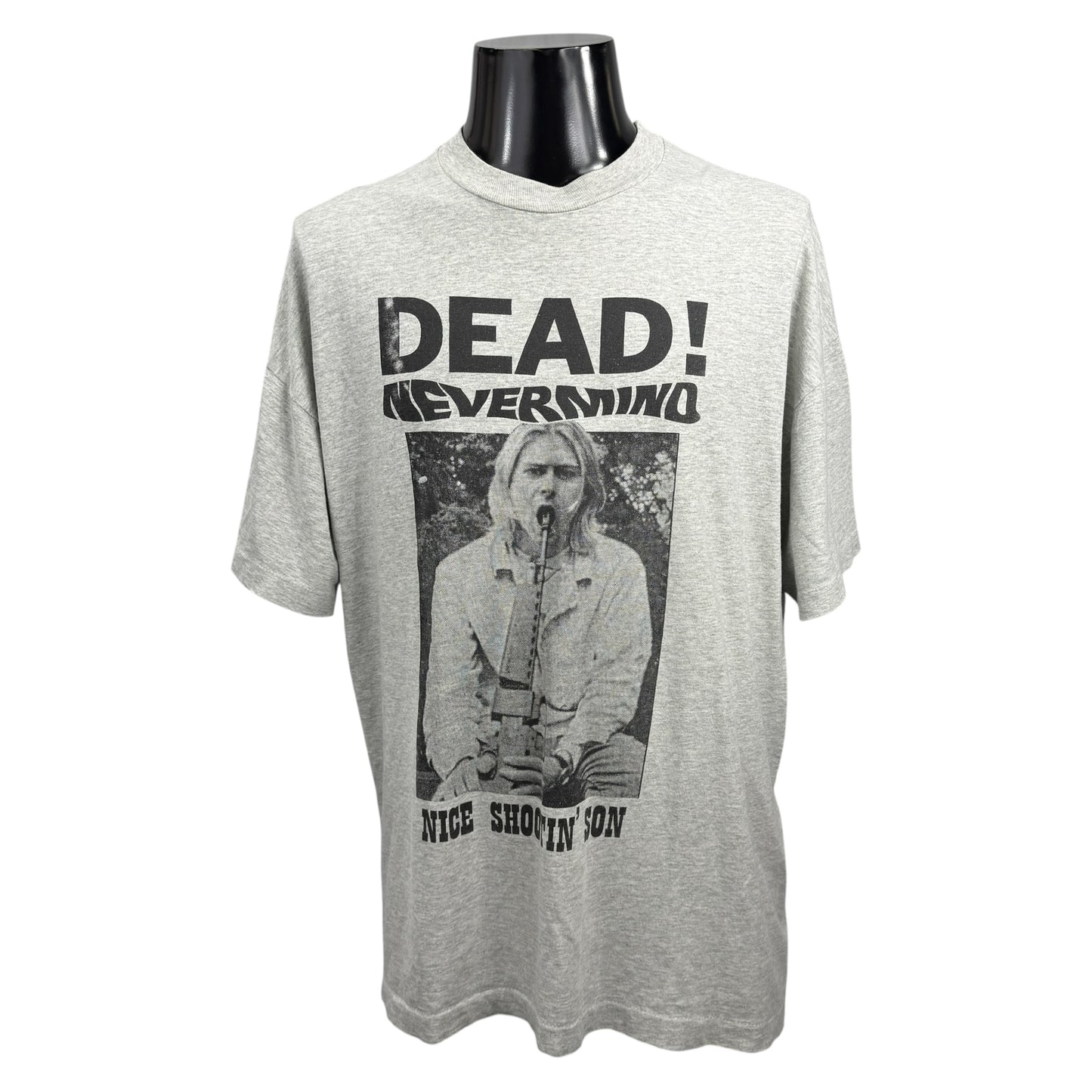 【NIRVANA】ニルヴァーナ カート・コバーン "DEAD! NEVERMIND" 90's ユーロ Vintage Tシャツ