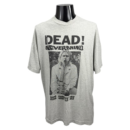 【NIRVANA】ニルヴァーナ カート・コバーン "DEAD! NEVERMIND" 90's ユーロ Vintage Tシャツ