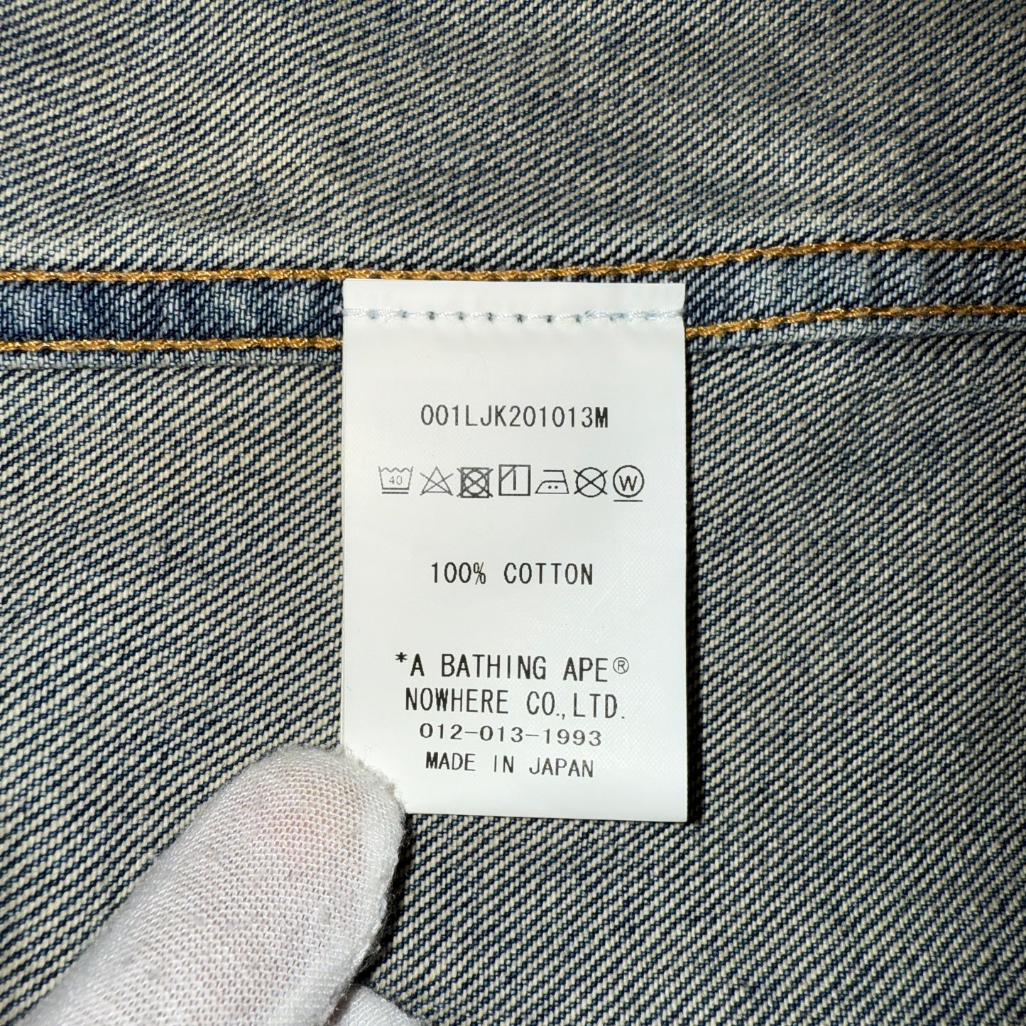 [A BATHING APE] Bathing Ape Denim Jacket M