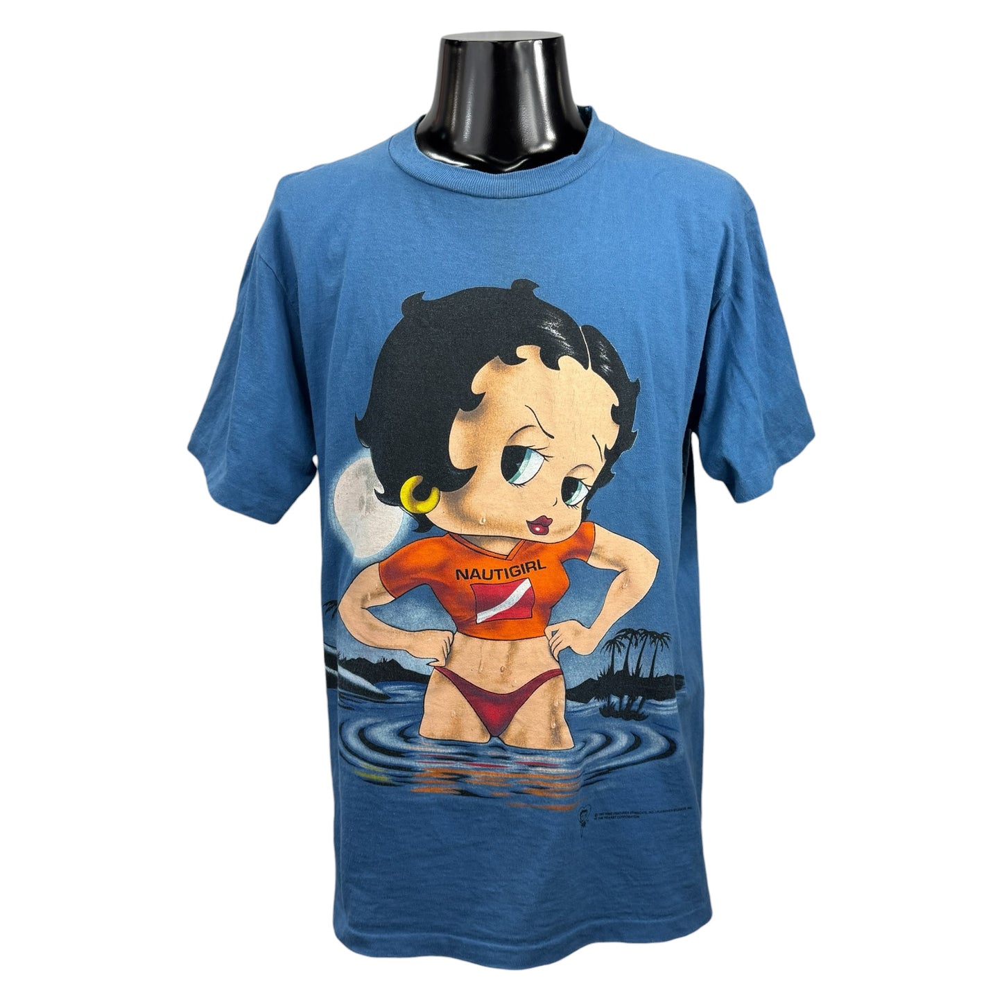 【BETTY BOOP】ベティブープ "NAUTIGIRL" 90's Vintage Tシャツ