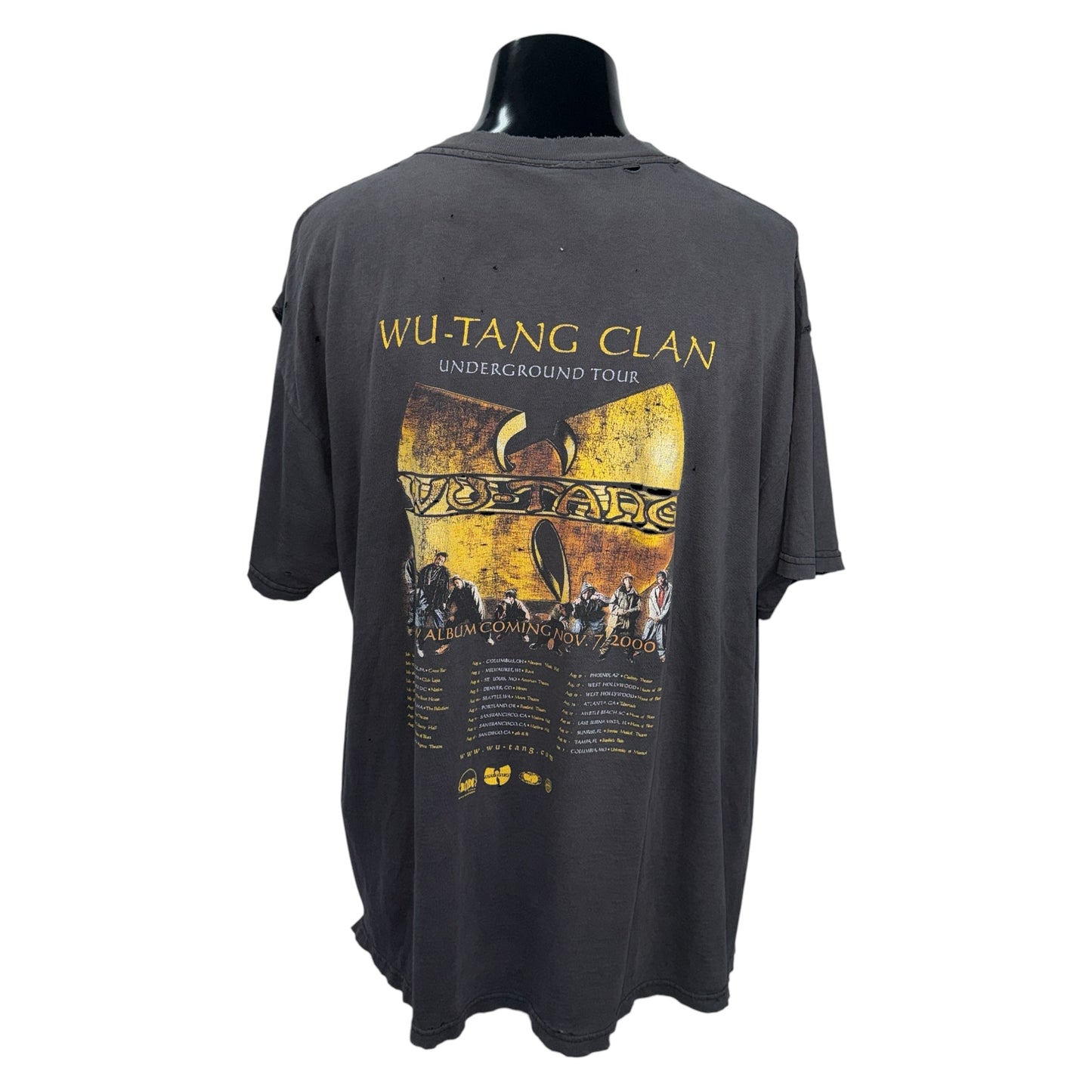 【WU-TANG CLAN】ウータンクラン "UNDERGROUND TOUR" Vintage Tシャツ