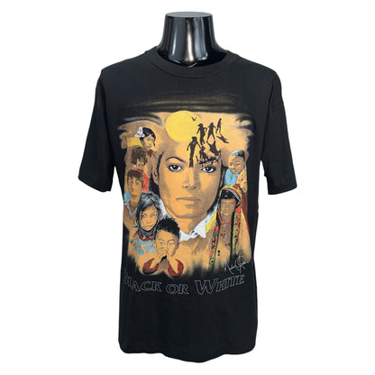 【MICHAEL JACKSON】マイケル・ジャクソン "BLACK OR WHITE" 90's Vintage Tシャツ