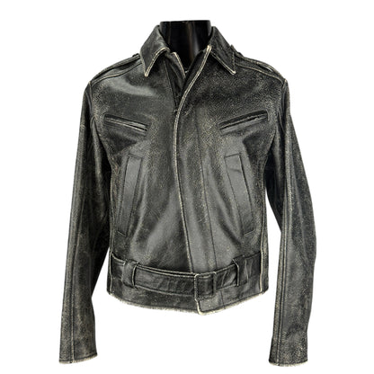 【PROENZA SCHOULER】プロエンザスクーラー "CRACKED CALFSKIN RIDERS" レザージャケット
