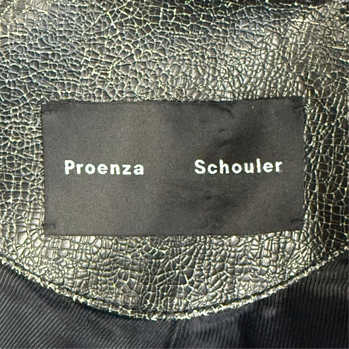 【PROENZA SCHOULER】プロエンザスクーラー "CRACKED CALFSKIN RIDERS" レザージャケット