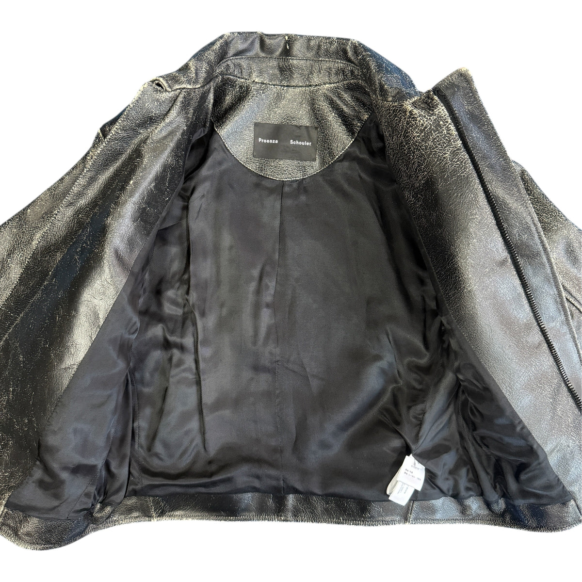 【PROENZA SCHOULER】プロエンザスクーラー "CRACKED CALFSKIN RIDERS" レザージャケット