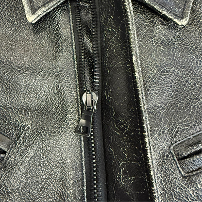 【PROENZA SCHOULER】プロエンザスクーラー "CRACKED CALFSKIN RIDERS" レザージャケット