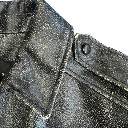 【PROENZA SCHOULER】プロエンザスクーラー "CRACKED CALFSKIN RIDERS" レザージャケット
