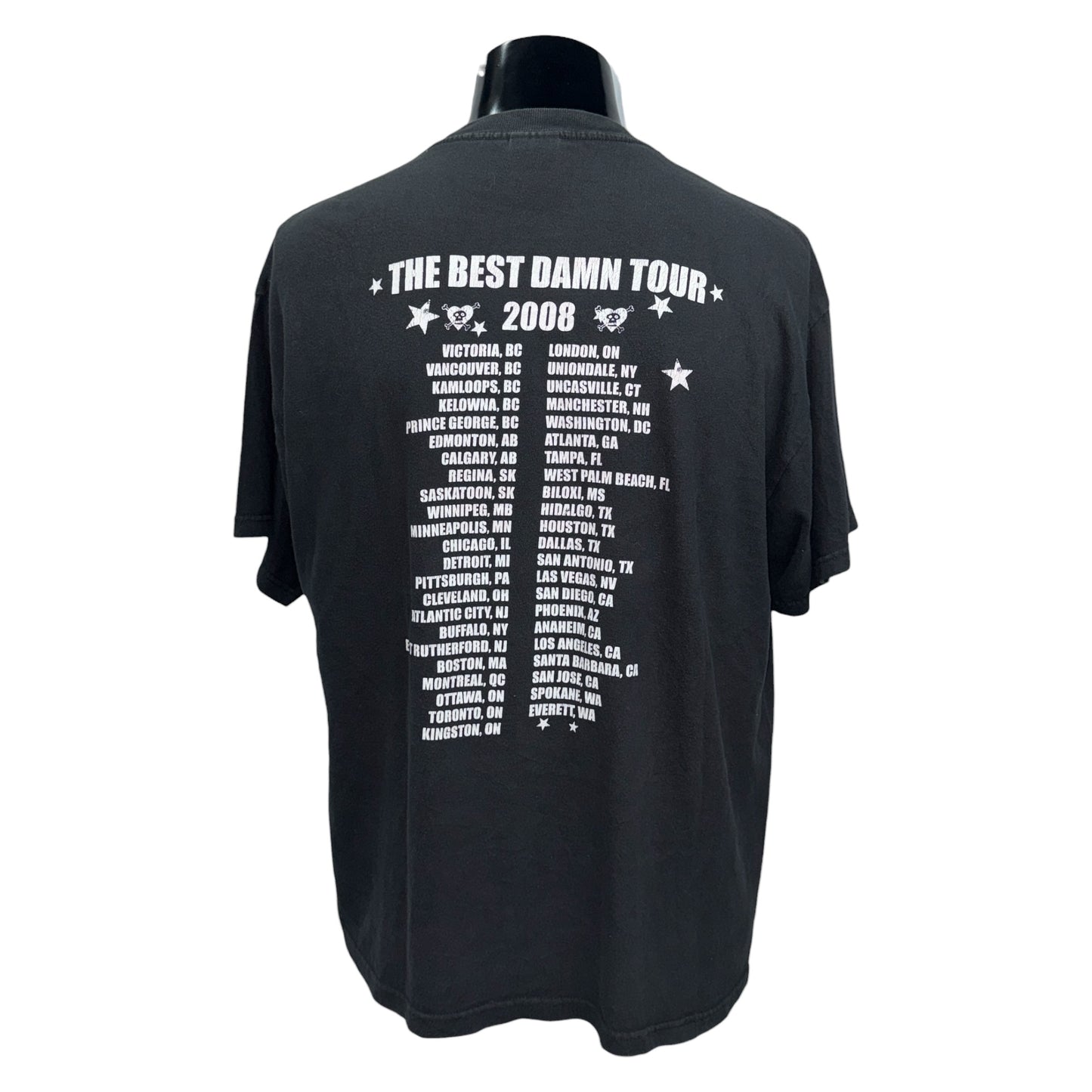 【AVRIL LAVIGNE】アヴリル・ラヴィーン "THE BEST DAMN TOUR" 2008 Tour Tシャツ
