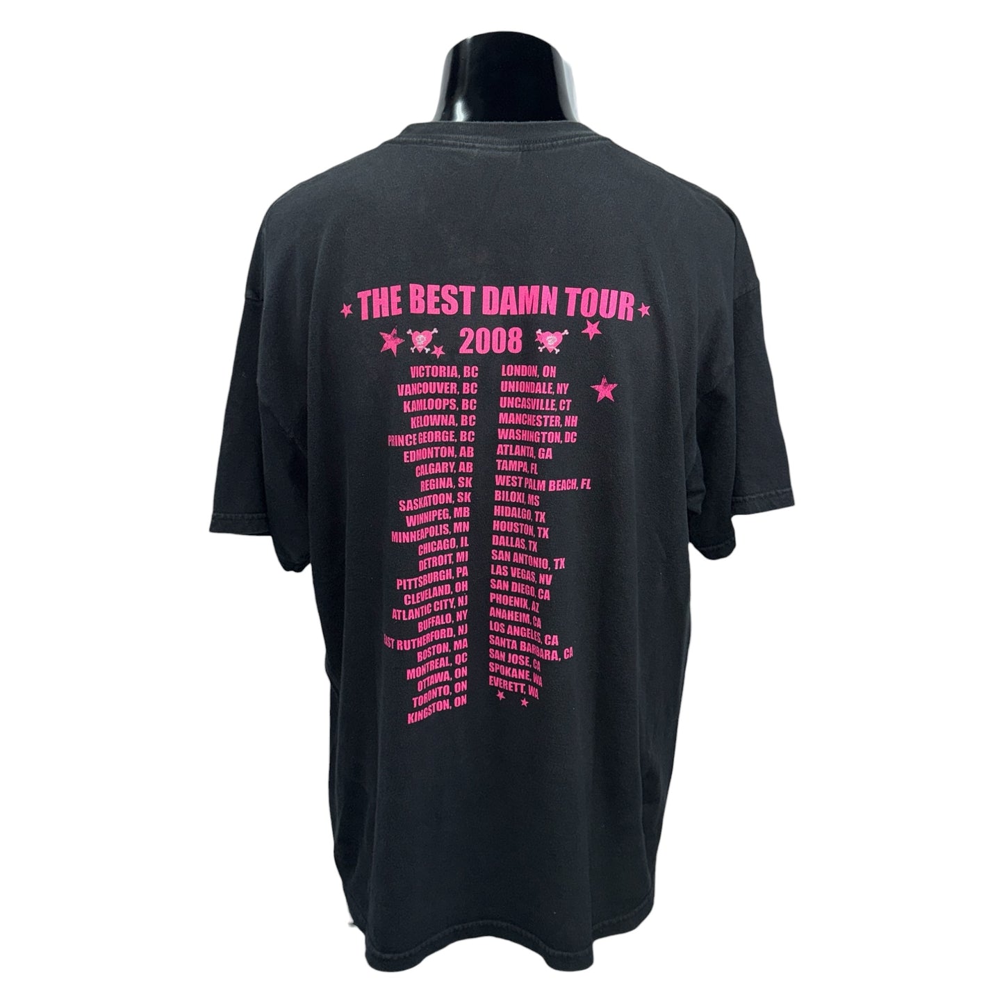 【AVRIL LAVIGNE】アヴリル・ラヴィーン "THE BEST DAMN TOUR" 00's Tour  Tシャツ